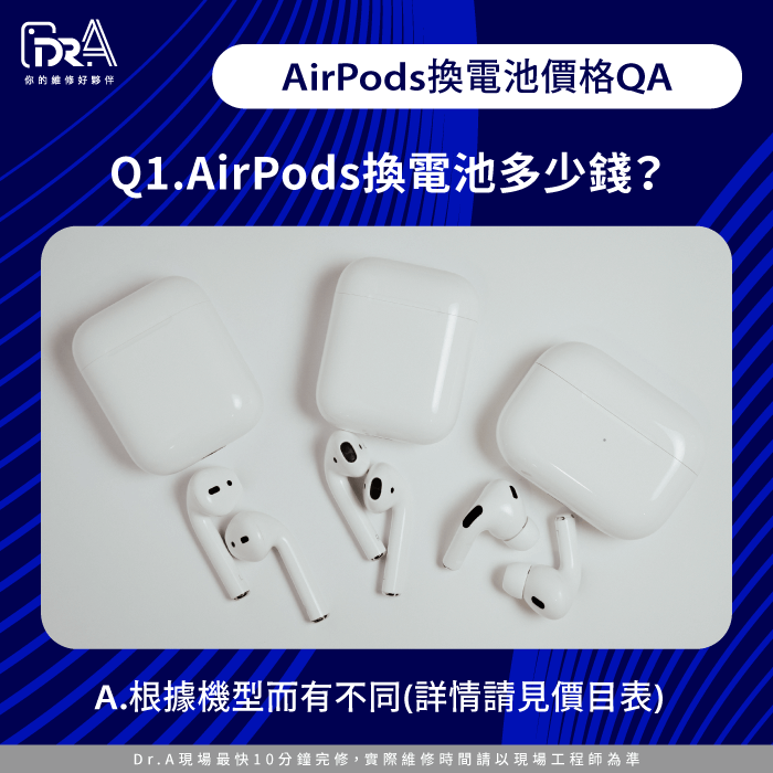 AirPods換電池多少錢-AirPods換電池費用