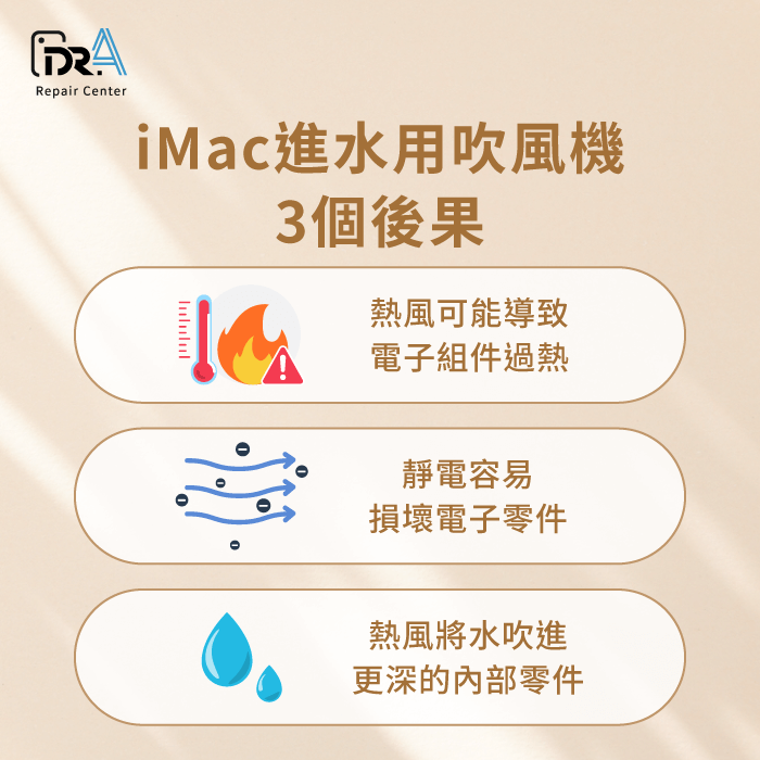 iMac進水可以用吹風機嗎-iMac進水吹風機