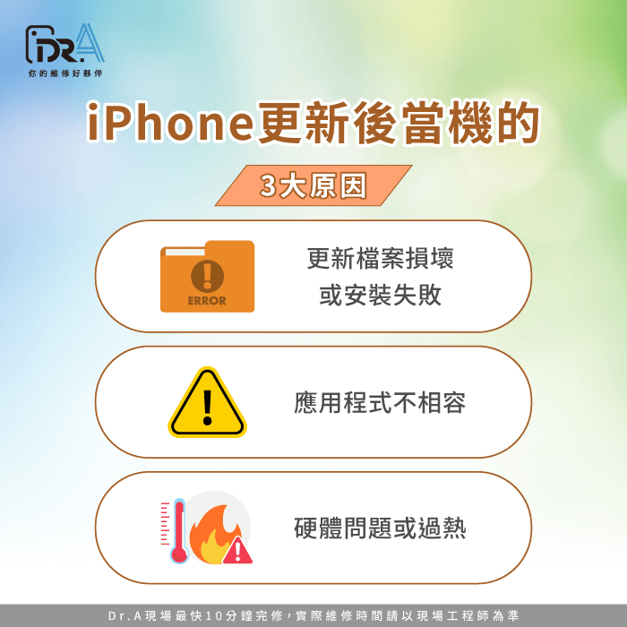iPhone更新後當機3大原因-iPhone更新後當機