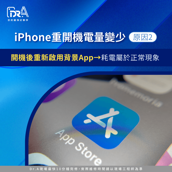 開機時啟用背景App導致耗電-iPhone重開機 電量