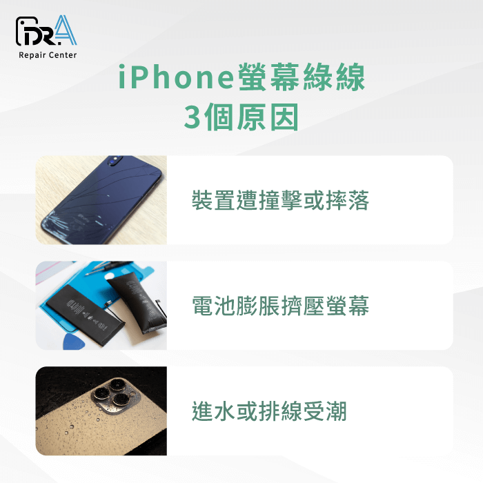 iPhone螢幕綠線原因-iPhone螢幕綠線