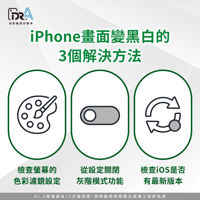 iPhone畫面變黑白的3個解決方法-iPhone畫面變黑白