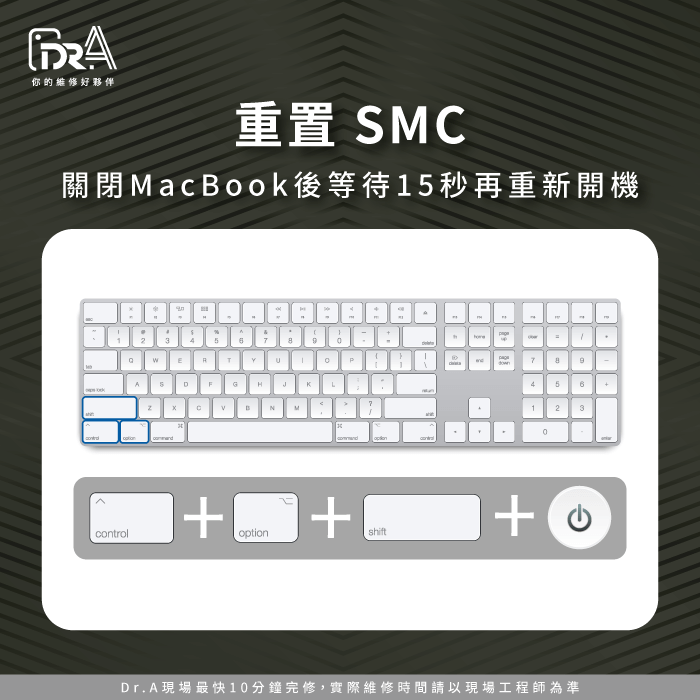 重置SMC-MacBook螢幕維修費用